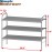 Simple Houseware 3-Tier Shoe Rack Storage Organizer, Grey - Space-Saving Shoe Shelf, Holds 9-16 Pairs, Sturdy Metal Frame, Easy Assembly - Closet, Entryway, Bedroom Shoe Storage Solution