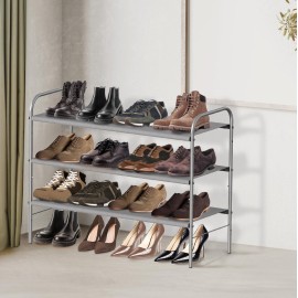 Simple Houseware 3-Tier Shoe Rack Storage Organizer, Grey - Space-Saving Shoe Shelf, Holds 9-16 Pairs, Sturdy Metal Frame, Easy Assembly - Closet, Entryway, Bedroom Shoe Storage Solution Simple Houseware 3-Tier Shoe Rack Storage Organizer, Grey - Space-Saving Shoe Shelf, Holds 9-16 Pairs, Sturdy Metal Frame, Easy Assembly - Closet, Entryway, Bedroom Shoe Storage Solution
