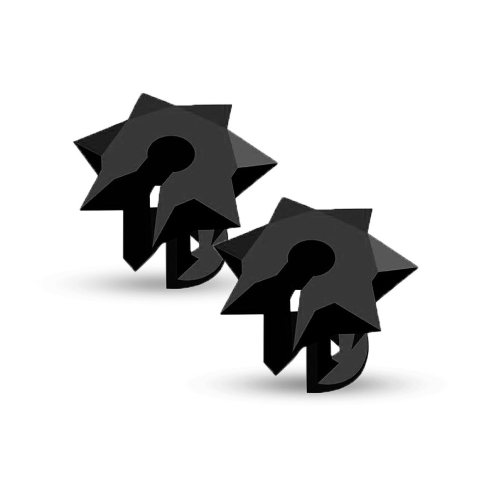 Bowmar Archery Nose Button, Extremely Light Weight, Creates Consistent Anchor Point, Two Sizes Included (Black)