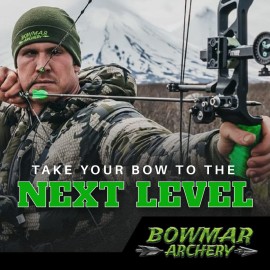 Bowmar Archery Nose Button, Extremely Light Weight, Creates Consistent Anchor Point, Two Sizes Included (Black)