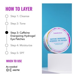 Good Molecules Caffeine Energizing Hydrogel Eye Patches - Eye Mask with Hyaluronic Acid Hydrate and Reduce Puffiness - Pack of 30, Skincare for Face Good Molecules Caffeine Energizing Hydrogel Eye Patches - Eye Mask with Hyaluronic Acid Hydrate and Reduce Puffiness - Pack of 30, Skincare for Face