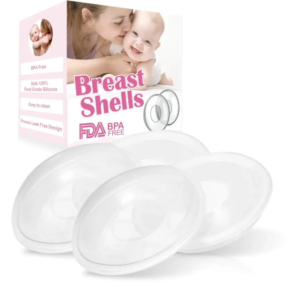 YIYEE Breast Shells Milk Saver for Breastfeeding, 4 Pack BPA Free Breast Shield Nursing Cups Protect Sore Nipples Breast Milk Collection Shells YIYEE Breast Shells Milk Saver for Breastfeeding, 4 Pack BPA Free Breast Shield Nursing Cups Protect Sore Nipples Breast Milk Collection Shells