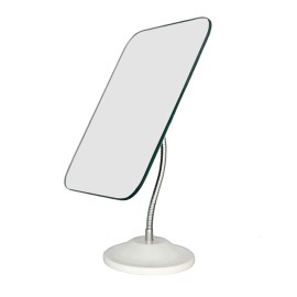YEAKE Adjustable Flexible Gooseneck Makeup Mirror,360Rotation Folding Portable Desk Vanity Mirror with Stand Shower Shaving Cosmetic Mirror Square Large YEAKE Adjustable Flexible Gooseneck Makeup Mirror,360Rotation Folding Portable Desk Vanity Mirror with Stand Shower Shaving Cosmetic Mirror Square Large