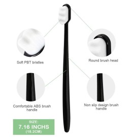 EasyHonor Extra Toothbrush for Sensitive Gums, Micro Fur Manual Toothbrush with 20000 Soft Floss Bristle for Pregnant Women, Elderly, Braces and Gum Recessions, Protect Fragile Gums (6 Pack) EasyHonor Extra Toothbrush for Sensitive Gums, Micro Fur Manual Toothbrush with 20000 Soft Floss Bristle for Pregnant Women, Elderly, Braces and Gum Recessions, Protect Fragile Gums (6 Pack)