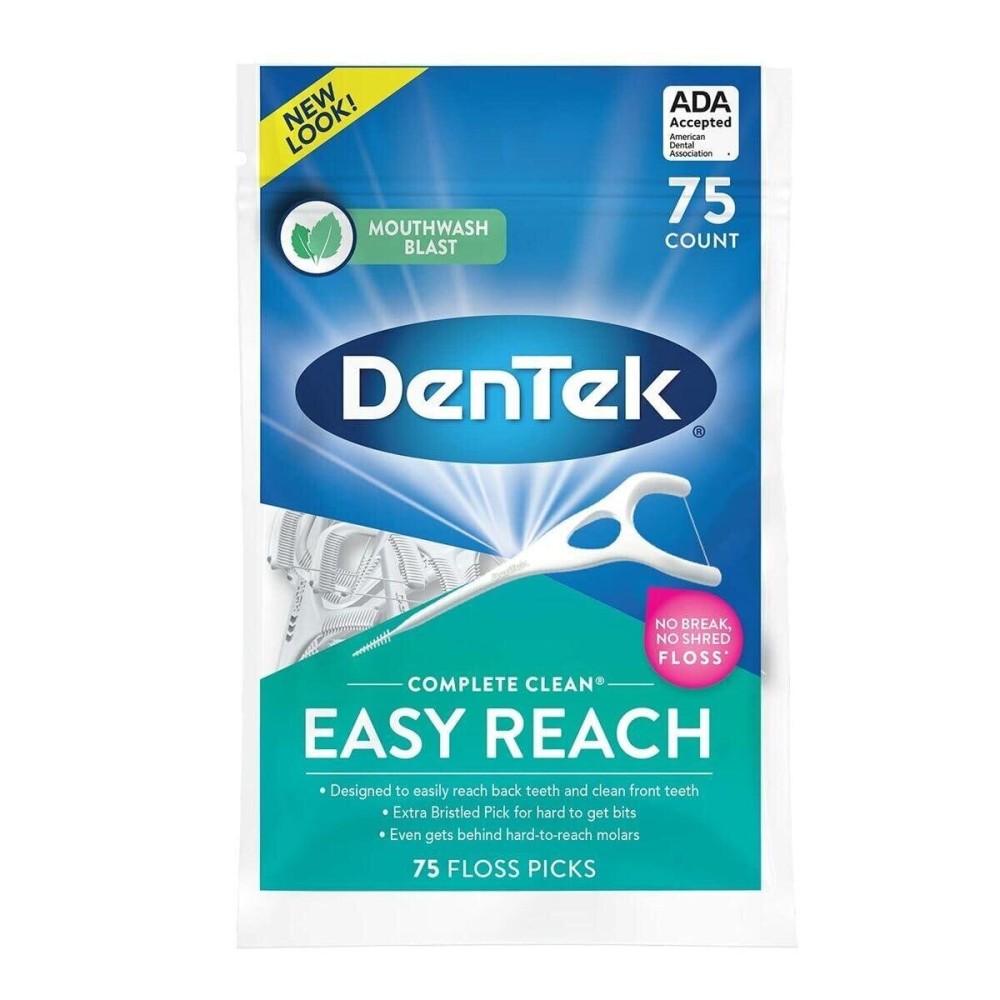 DenTek, Complete Clean Floss Picks 75 Floss Picks Pack of 3, 225 Count DenTek, Complete Clean Floss Picks 75 Floss Picks Pack of 3, 225 Count