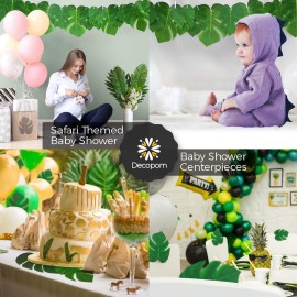 Decopom Palm Leaves Artificial Tropical Monstera-84Pcs 6 Kinds Large Small Green Fake Palm Leaf with Stems for Safari Jungle Hawaiian Luau Party Table Decoration Wedding Birthday Theme Party Decopom Palm Leaves Artificial Tropical Monstera-84Pcs 6 Kinds Large Small Green Fake Palm Leaf with Stems for Safari Jungle Hawaiian Luau Party Table Decoration Wedding Birthday Theme Party