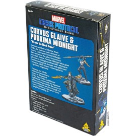 Marvel: Crisis Protocol Corvus Glaive and Proxima Midnight CHARACTER PACK - Dark Masters of the Galaxy, Tabletop Superhero Game, Ages 14+, 2 Players, 90 Minute Playtime, Made by Atomic Mass Games Marvel: Crisis Protocol Corvus Glaive and Proxima Midnight CHARACTER PACK - Dark Masters of the Galaxy, Tabletop Superhero Game, Ages 14+, 2 Players, 90 Minute Playtime, Made by Atomic Mass Games