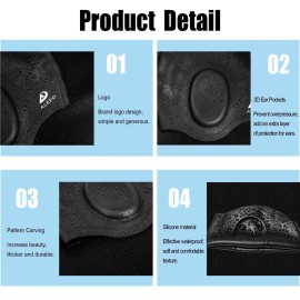 2 Pack Unisex Swim Caps with 3D Ear Protection, Durable Flexible Silicone Swimming Hats for Women Men Kids Adults, Bathing Swimming Caps for Short/Long Hair with Ear Plugs&Nose Clip 2 Pack Unisex Swim Caps with 3D Ear Protection, Durable Flexible Silicone Swimming Hats for Women Men Kids Adults, Bathing Swimming Caps for Short/Long Hair with Ear Plugs&Nose Clip
