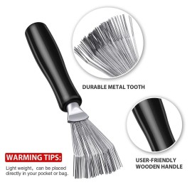 Boao 2 Pieces Hair Brush Cleaning Tool Comb Cleaner Brush Mini Comb Cleaning Hair Remover Tool for Removing Dust Home and Salon Use(Black Color) Boao 2 Pieces Hair Brush Cleaning Tool Comb Cleaner Brush Mini Comb Cleaning Hair Remover Tool for Removing Dust Home and Salon Use(Black Color)