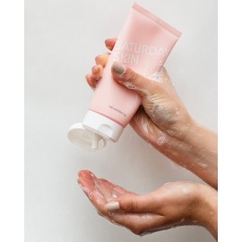 Saturday Skin Face Cleanser Hydrating Foam Cleanser Natural ingredients Anti-aging | Makeup Remover and Face Wash | Fragrance Free Ideal for Sensitive, Dry Skin Korean Skincare Saturday Skin Face Cleanser Hydrating Foam Cleanser Natural ingredients Anti-aging | Makeup Remover and Face Wash | Fragrance Free Ideal for Sensitive, Dry Skin Korean Skincare