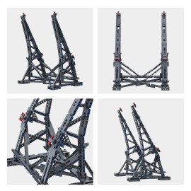 Millennium Falcon Vertical Display Bracket for Lego 75192 Starship Model, Sturdy Stand Building Kit, Best Gift and Movie Collectible for Adults(408 PCS)