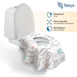 Toilet Seat Covers Disposable - 20 Pack - Waterproof, Ideal for Kids and Adults - Extra Large, Individually Wrapped for Travel, Toddlers Potty Training in Public Restrooms (Dinosaurs, 20) Toilet Seat Covers Disposable - 20 Pack - Waterproof, Ideal for Kids and Adults - Extra Large, Individually Wrapped for Travel, Toddlers Potty Training in Public Restrooms (Dinosaurs, 20)
