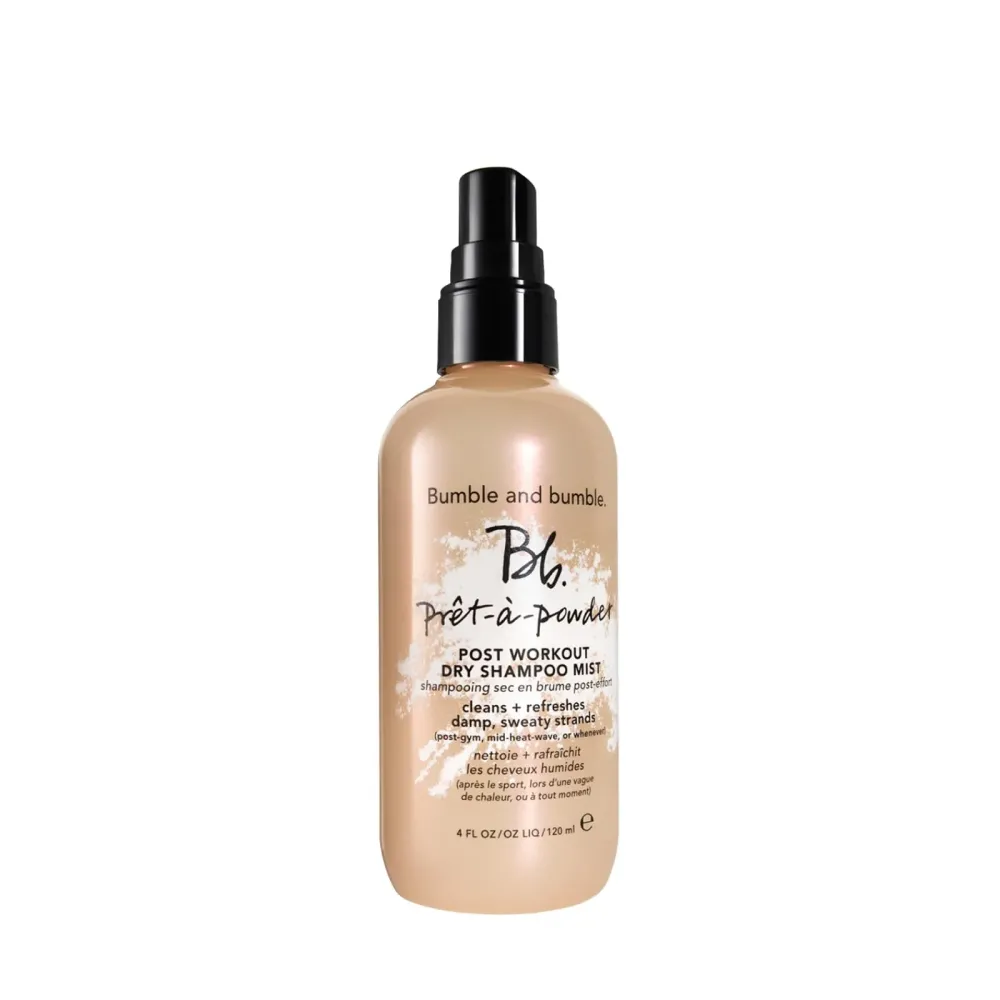 Bumble and bumble. Prt--powder Post Workout Non-Aerosol Dry Shampoo Hair Mist | Cleanses Sweaty Hair + Eliminates Odor | Curly, Wavy, Straight, 4 Fl Oz