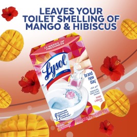 Lysol Click Gel Automatic Toilet Bowl Cleaner, Gel Toilet Bowl Cleaner, For Cleaning and Refreshing, Mango & Hibiscus, 6 Count (Pack of 1) Lysol Click Gel Automatic Toilet Bowl Cleaner, Gel Toilet Bowl Cleaner, For Cleaning and Refreshing, Mango & Hibiscus, 6 Count (Pack of 1)