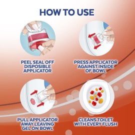 Lysol Click Gel Automatic Toilet Bowl Cleaner, Gel Toilet Bowl Cleaner, For Cleaning and Refreshing, Mango & Hibiscus, 6 Count (Pack of 1) Lysol Click Gel Automatic Toilet Bowl Cleaner, Gel Toilet Bowl Cleaner, For Cleaning and Refreshing, Mango & Hibiscus, 6 Count (Pack of 1)