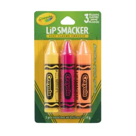 Lip Smacker Crayola Crayon Flavored Lip Balm - Moisturizing, Soothing Trio Banana Mania, Pink Sherbert, & Outrageous Orange Lip Smacker Crayola Crayon Flavored Lip Balm - Moisturizing, Soothing Trio Banana Mania, Pink Sherbert, & Outrageous Orange