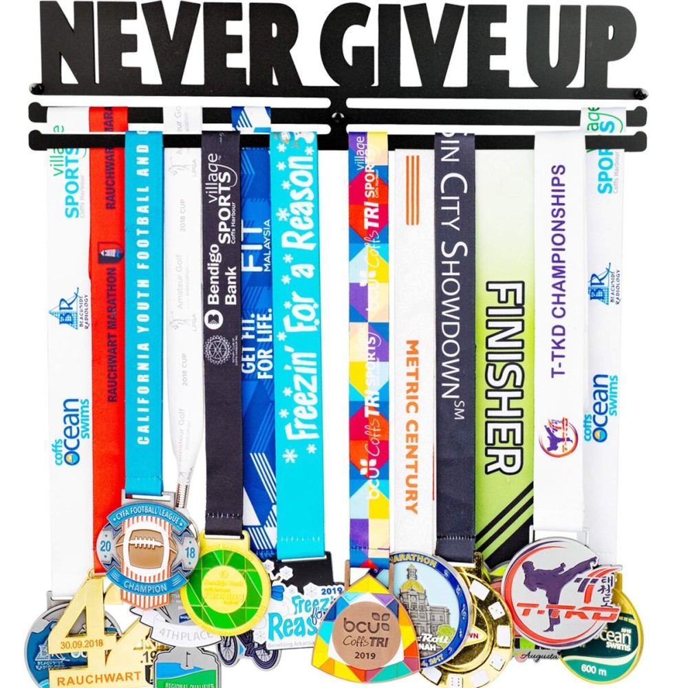 Miayork Medal Holder Display Hanger Rack Frame for More Medals-Sports Medal Hanger and Ribbon Display Holder Rack with Easy Hanging Bars,Soccer Medal Hanger Display Miayork Medal Holder Display Hanger Rack Frame for More Medals-Sports Medal Hanger and Ribbon Display Holder Rack with Easy Hanging Bars,Soccer Medal Hanger Display