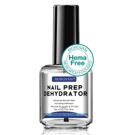 Morovan Acid Free Professional Nail Dehydrator Prep for UV Gel Polish Acrylic Nails Fast Dry Natural Nail Primer Base Varnish Manicure Bonder 0.5 oz Morovan Acid Free Professional Nail Dehydrator Prep for UV Gel Polish Acrylic Nails Fast Dry Natural Nail Primer Base Varnish Manicure Bonder 0.5 oz