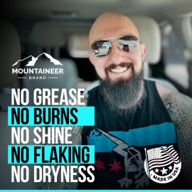 Mountaineer Brand All Natural Moisturizer and After Shave Balm for Men | Bald Head Care | Non-Greasy Scalp and Face Lotion | Refresing Natural Scent | Made in USA | 2oz