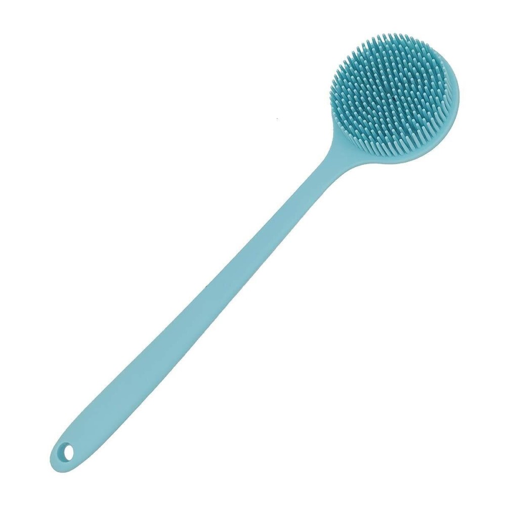 DNC Soft Silicone Back Scrubber Shower Bath Body Brush with Long Handle (Blue) DNC Soft Silicone Back Scrubber Shower Bath Body Brush with Long Handle (Blue)