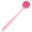 DNC Soft Silicone Back Scrubber Shower Bath Body Brush with Long Handle (Pink)