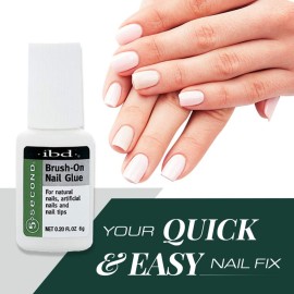 5 Second Brush-On Nail Glue 6 g, for Nail Tips, Full Cover Nails, and for Repairing of Cracked, Split Natural Nails, 3 Packs 5 Second Brush-On Nail Glue 6 g, for Nail Tips, Full Cover Nails, and for Repairing of Cracked, Split Natural Nails, 3 Packs