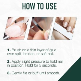 IBD 5 Second Brush On Nail Glue Gel Resin - Strong Nail Glue for Broken, Cracked & Split Natural Nails, NailBond Repair & Strengthening for Wraps - 6g, 3 Count IBD 5 Second Brush On Nail Glue Gel Resin - Strong Nail Glue for Broken, Cracked & Split Natural Nails, NailBond Repair & Strengthening for Wraps - 6g, 3 Count