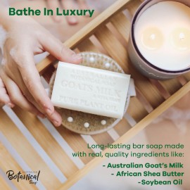 Australian Botanical Goat Milk Soap Set 6.8 OZ Bars, Pack of 8, Triple Milled Bar Soap with Soya Bean Oil and Organic African Shea Butter, Natural Soap for all Skin Types, Packaging May Vary Australian Botanical Goat Milk Soap Set 6.8 OZ Bars, Pack of 8, Triple Milled Bar Soap with Soya Bean Oil and Organic African Shea Butter, Natural Soap for all Skin Types, Packaging May Vary