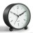 Analog Alarm Clock, 4 inch Super Silent Non Ticking Small Clock with Night Light, Battery Operated, Simple Design, Old Fashioned Style Black Decor, for Bedroom, Bedside, Desk, Adult, Kid, Gift, Black
