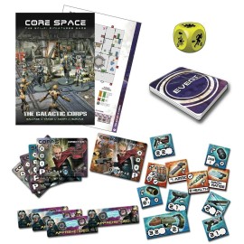 Battle Systems Core Space Galactic Corps Expansion Set - 28mm Miniatures - Board Game -Event Cards -Modular 3D Terrain - Wargaming BSGCSE002