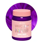 Lime Crime Unicorn Hair Dye Full Coverage, Genie (Deep Violet Purple) - Damage-Free Semi-Permanent Hair Color Conditions & Moisturizes - Temporary Hair Tint Kit Has A Sugary Citrus Vanilla Scent