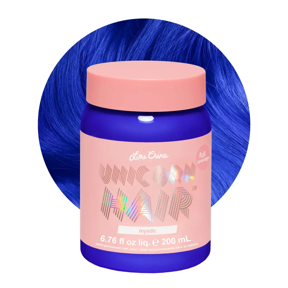 Lime Crime Unicorn Hair Dye Full Coverage, Mystic (Electric Blue) - Vegan and Cruelty Free Semi-Permanent Hair Color Conditions & Moisturizes - Temporary Blue Hair Dye With Sugary Citrus Vanilla Scent Lime Crime Unicorn Hair Dye Full Coverage, Mystic (Electric Blue) - Vegan and Cruelty Free Semi-Permanent Hair Color Conditions & Moisturizes - Temporary Blue Hair Dye With Sugary Citrus Vanilla Scent