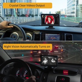 Itomoro Baby Car Mirror, View Infant in Rear Facing Seat with Wide Crystal Clear View,Camera Aimed at Baby-Easily to Observe The Baby\'s Every Move Itomoro Baby Car Mirror, View Infant in Rear Facing Seat with Wide Crystal Clear View,Camera Aimed at Baby-Easily to Observe The Baby\'s Every Move