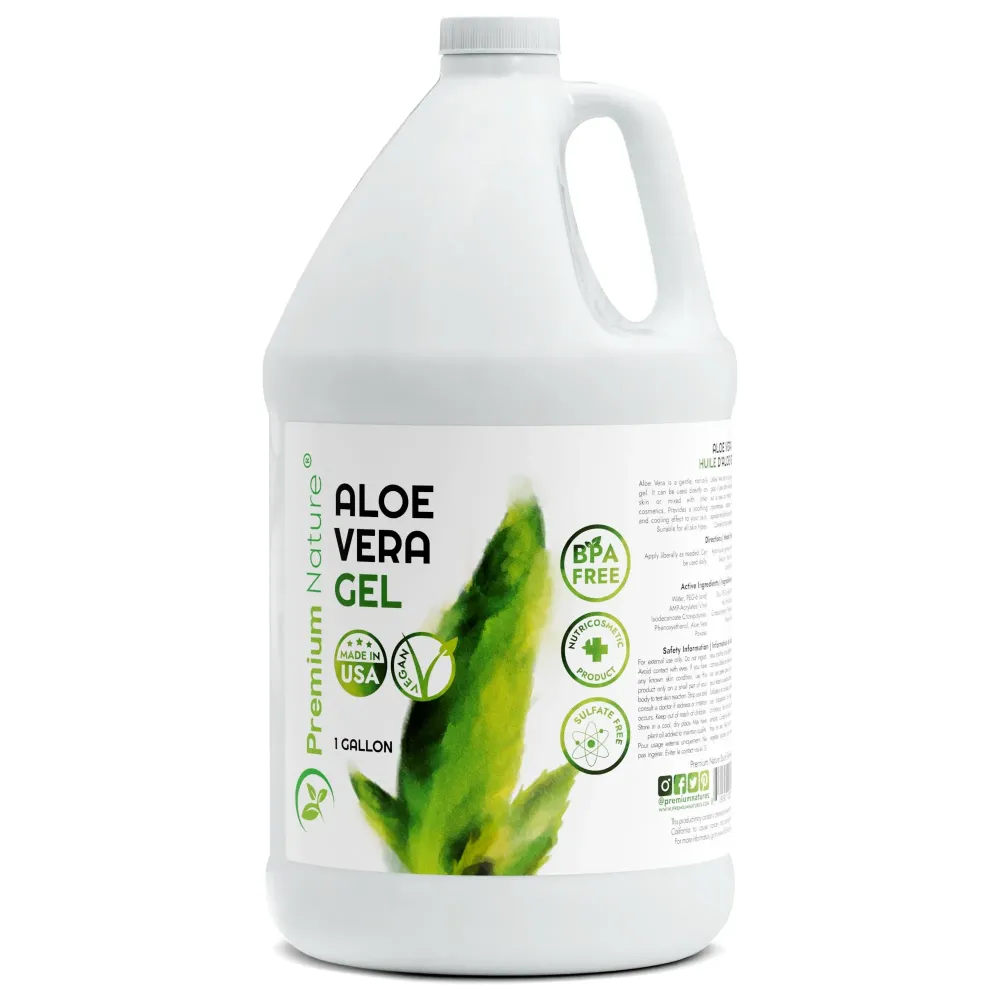 Premium Nature Pure Aloe Vera Gel For Face & Dry Skin, Sunburn Relief, Aloe Vera Gel for Skin Moisturizer Aloe Vera Gel from Aloe Vera Plant Aloe Vera Gel for Hair Aloe Gel 1 Gallon Premium Nature Pure Aloe Vera Gel For Face & Dry Skin, Sunburn Relief, Aloe Vera Gel for Skin Moisturizer Aloe Vera Gel from Aloe Vera Plant Aloe Vera Gel for Hair Aloe Gel 1 Gallon