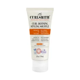 CURLSMITH - Curl Defining Styling Souffl - Vegan Medium Hold Styling Gel for Wavy, Curly and Coily Hair (2oz) Trial or Travel Size
