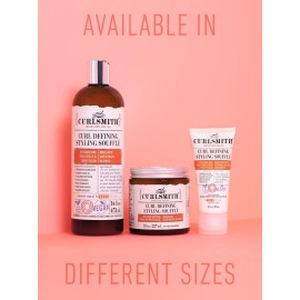 CURLSMITH - Curl Defining Styling Souffl - Vegan Medium Hold Styling Gel for Wavy, Curly and Coily Hair (2oz) Trial or Travel Size