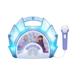 eKids Disney Frozen Karaoke Microphone with Bluetooth Speaker for Fans of Disney Toys, Kids Karaoke Machine with Built in Music