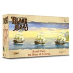 WarLord Black Seas The Age of Sail Royal Navy 3rd Rates of Renown for Black Seas Table Top Ship Combat Battle War Game 792011002, Unpainted
