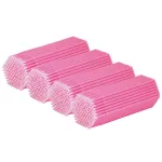 tifanso 400PCS Micro Cotton Swabs, Disposable Eyelash Microswabs for Eyelash Extensions, Lash Brush Applicators Pink(Head Diameter: 2.0mm)