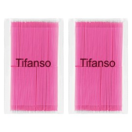 tifanso 400PCS Micro Cotton Swabs, Disposable Eyelash Microswabs for Eyelash Extensions, Lash Brush Applicators Pink(Head Diameter: 2.0mm) tifanso 400PCS Micro Cotton Swabs, Disposable Eyelash Microswabs for Eyelash Extensions, Lash Brush Applicators Pink(Head Diameter: 2.0mm)
