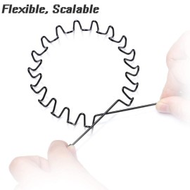 WantGor Metal Headbands, 2 Pack Fashion Unisex Black Hairband Spring Wave Non Slip Sports Headwear Hair Hoop Hair Accessories (2 Pack) WantGor Metal Headbands, 2 Pack Fashion Unisex Black Hairband Spring Wave Non Slip Sports Headwear Hair Hoop Hair Accessories (2 Pack)