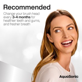 AquaSonic Proflex Replacement Brush Heads | for Whiter Teeth & Gum Care | Compatible with Many AquaSonic Toothbrush Handles (3 Pack Black) AquaSonic Proflex Replacement Brush Heads | for Whiter Teeth & Gum Care | Compatible with Many AquaSonic Toothbrush Handles (3 Pack Black)