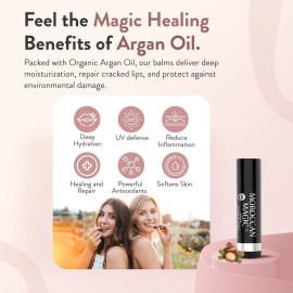 Moroccan Magic Organic Pure Coconut Lip Balm 3 Pack | Ultra-Hydrating Argan & Essential Oil Lip Moisturizer + Vitamin E | Natural Chapsticks for Dry Lips | Smooth, Non-Toxic | Organic Lip Balm Set Moroccan Magic Organic Pure Coconut Lip Balm 3 Pack | Ultra-Hydrating Argan & Essential Oil Lip Moisturizer + Vitamin E | Natural Chapsticks for Dry Lips | Smooth, Non-Toxic | Organic Lip Balm Set
