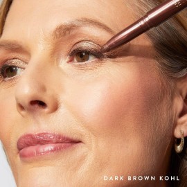 LAURA GELLER NEW YORK Kajal Longwear Kohl Eyeliner Pencil with Caffeine, Smooth & Blendable Makeup, Dark Brown LAURA GELLER NEW YORK Kajal Longwear Kohl Eyeliner Pencil with Caffeine, Smooth & Blendable Makeup, Dark Brown