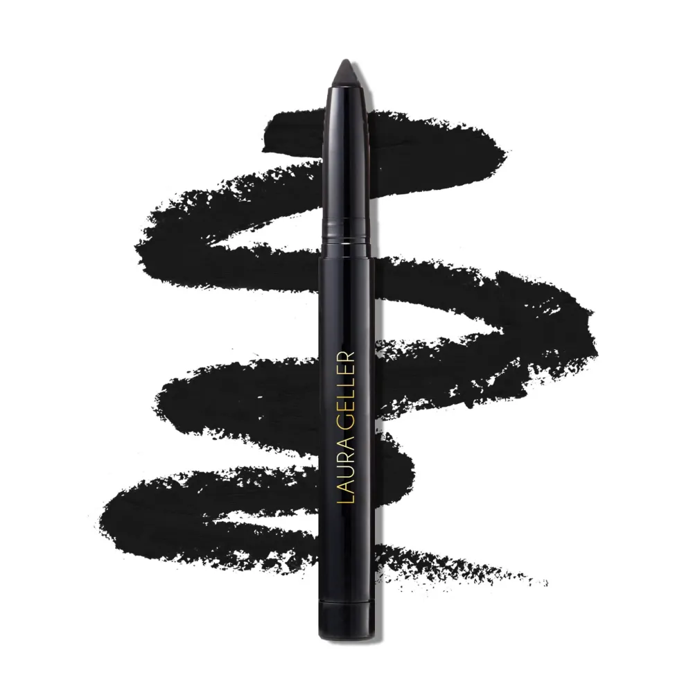 LAURA GELLER NEW YORK Kajal Longwear Kohl Eyeliner Pencil with Caffeine, Smooth & Blendable Makeup, Deep Black LAURA GELLER NEW YORK Kajal Longwear Kohl Eyeliner Pencil with Caffeine, Smooth & Blendable Makeup, Deep Black