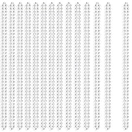 Weoxpr 20 Pieces White Faux Pearl Bead Necklaces Bulk,White Mardi Gras Beads Necklace for Kids,Faux Pearl Necklaces for Women Wedding Birthday Accessory for Party Decorations (32 Inch)