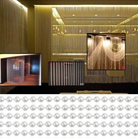 Weoxpr 20 Pieces White Faux Pearl Bead Necklaces Bulk,White Mardi Gras Beads Necklace for Kids,Faux Pearl Necklaces for Women Wedding Birthday Accessory for Party Decorations (32 Inch)