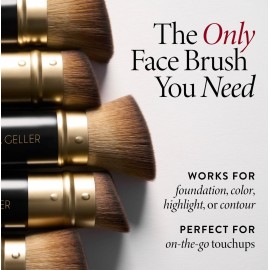 LAURA GELLER NEW YORK Retractable Black Kabuki Brush for Liquid, Cream and Powder Face Makeup With Aluminum Handle LAURA GELLER NEW YORK Retractable Black Kabuki Brush for Liquid, Cream and Powder Face Makeup With Aluminum Handle