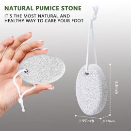Natural Foot Pumice Stone for Feet, Borogo 2-Pack Lava Pedicure Tools Hard Skin Callus Remover for Feet and Hands - White&Red Natural Foot Pumice Stone for Feet, Borogo 2-Pack Lava Pedicure Tools Hard Skin Callus Remover for Feet and Hands - White&Red