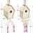 Crafts for Kids Ages 4-8 - 4 Pack DIY Bird House Wind Chime Kit - Build and Paint Birdhouses Wooden Arts Kits Easter Basket Stuffers Gifts for Girls Kids Boys Toddlers Ages 3-5 4-6 6-8 8-12